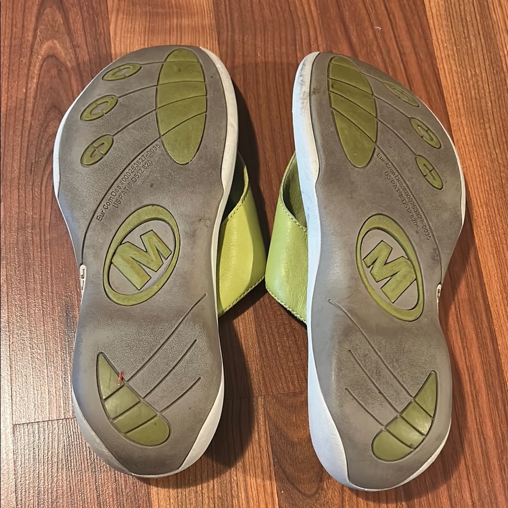 Merrell Womens Gardena Leather Flip Flop Thong Slip On Comfort Sandal - Size 8 - Picture 6 of 6